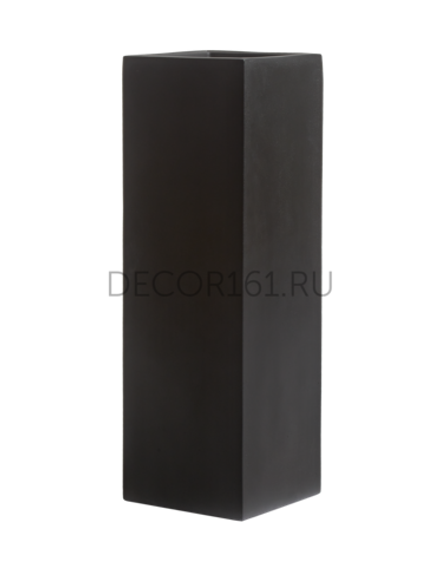 Кашпо TREEZ Effectory Black Stone Высокий куб Антрацит 31х31 см, в-97 см 1/1 41.33-12-22-086-BLCK-097