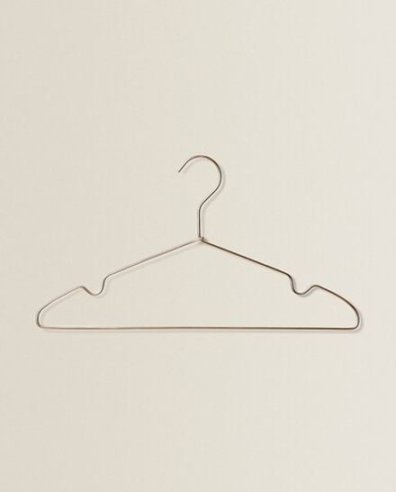 ZARA HOME МЕТАЛЛИЧЕСКАЯ ВЕШАЛКА (НАБОР ИЗ 5 ШТ.), ЗОЛОТОЙ