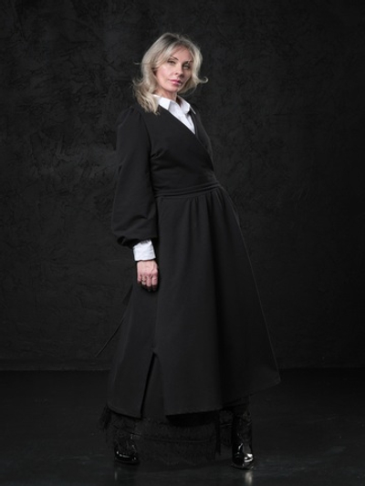 Платье на запах / черный