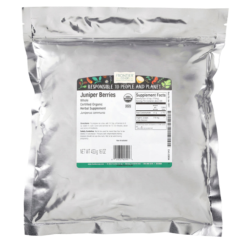 Frontier Co-op, Органические цельные ягоды можжевельника, 453 г (16 унций)