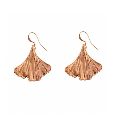 Серьги листья Ester Bijoux Гинкго LF14C-G BR