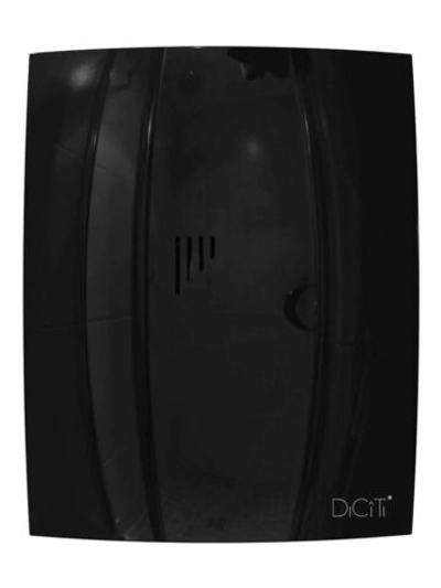 Вентилятор накладной BREEZE D100 обр.клапан Obsidian DICITI