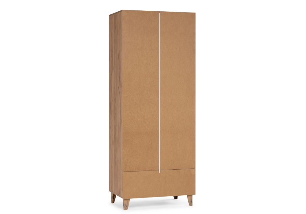 Шкаф Эго Шк-1 на ножках дуб крафт золотой / белый глянец