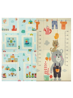 107238/Развивающий игровой коврик Elefantino, двусторонний, складной, размер 180*200*1 см