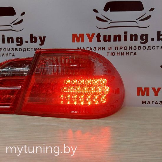 Задние фонари Mercedes E W210 red smoke led