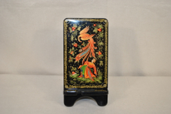 Сувенирная подставка для телефона с росписью Палех "Иван-царевич и жар-птица"
