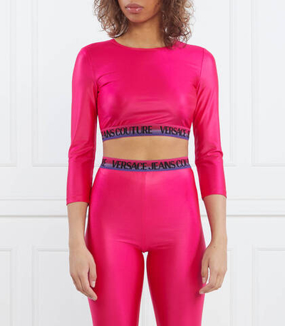Блузка Versace Jeans Couture - малиновый(74HAH218J0062)