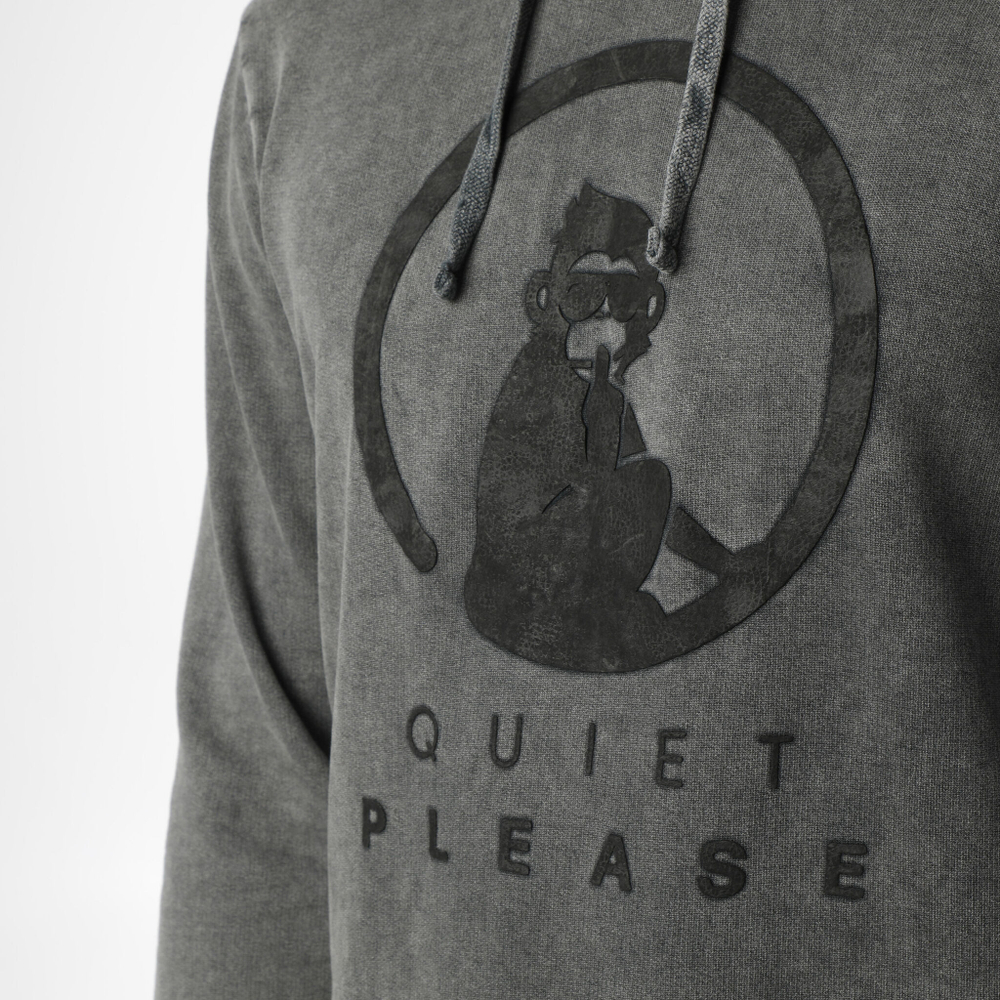 Мужская кофта теннисная Quiet Please GOAT Hoody Men - Grey, Black
