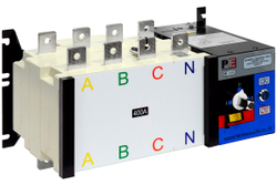Реверсивный рубильник АВР (устройство автоматического ввода резерва) SHIQ5-400 4P
