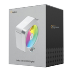 Кулер для процессора Ocypus Delta A40 EX WH Digital, 120mm ARGB FAN, Display, 4 HEAT PIPES, 500-1800 RPM, 29DBA
