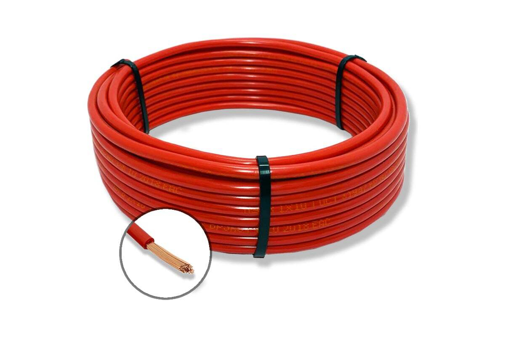 Провод ПуПнг(A)-HF 10 красный
