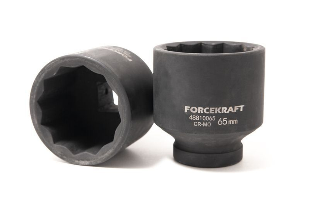Головка ударная глубокая 1'', 65мм (12гр.) FORCEKRAFT FK-48810065
