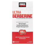 Force Factor, Ultra Berberine, средство для поддержания метаболизма глюкозы, 60 растительных капсул (250 мг в 1 капсуле)