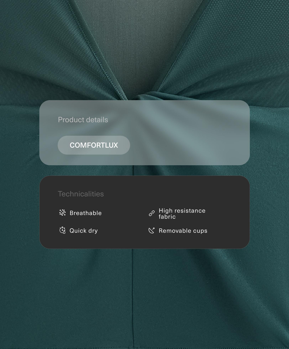 Oysho Топ Comfortlux с длинным рукавом из сетки, бутылочный