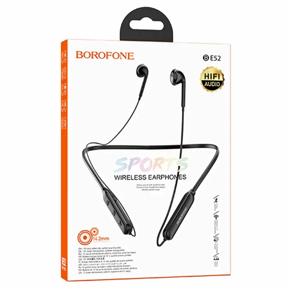 Гарнитура Bluetooth спортивные BOROFONE BE52 (Bluetooth 5.0 Время работы до 12ч)