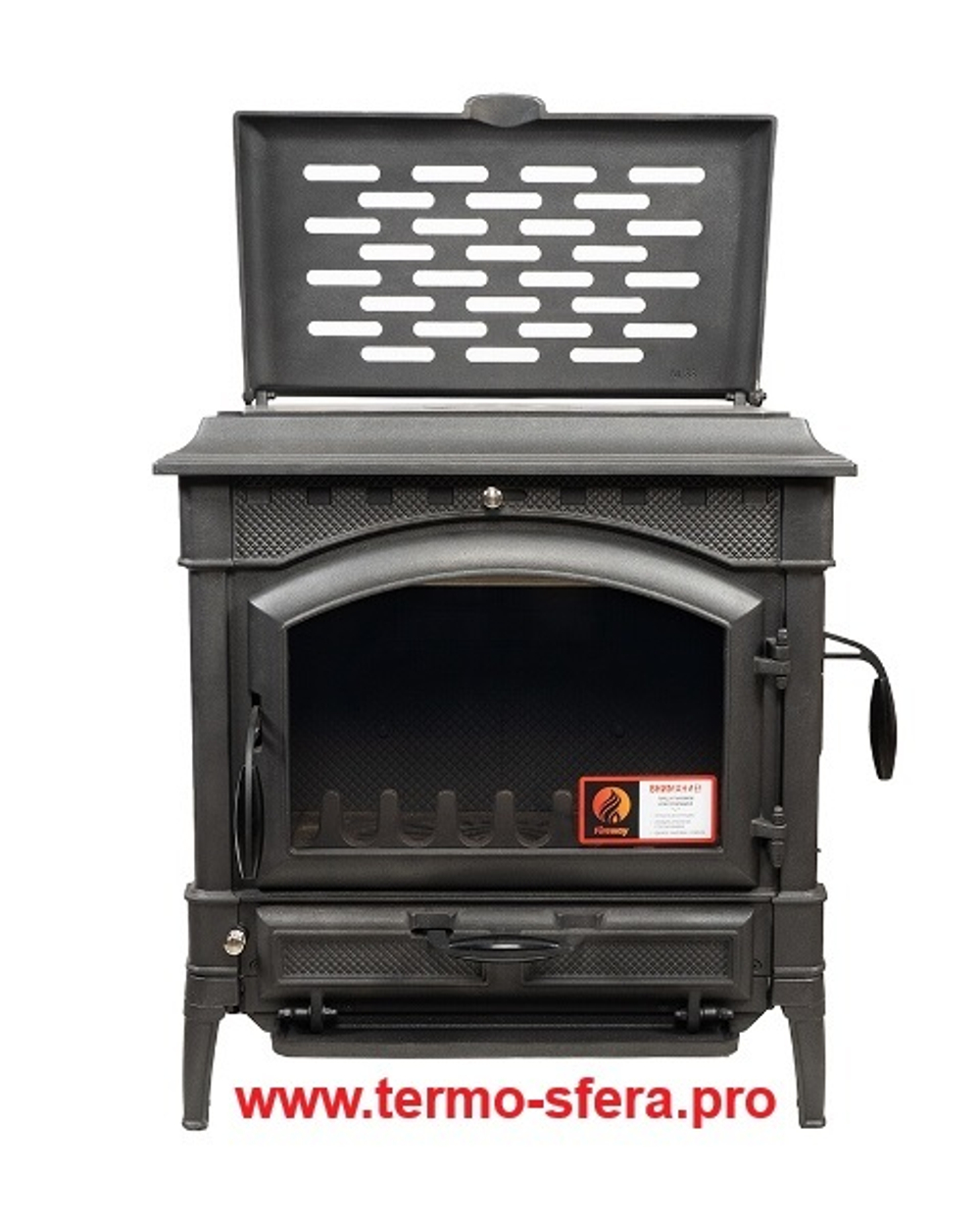 Чугунная печь камин Jazz II 12 кВт