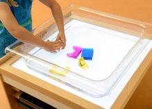 Лоток для игры с водой прозрачный (Квадратный)