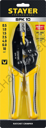 STAYER SPK-10 0.5-10мм2, Пресс-клещи для медных наконечников (45440)