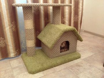 Домик когтеточка для кошки Д-1