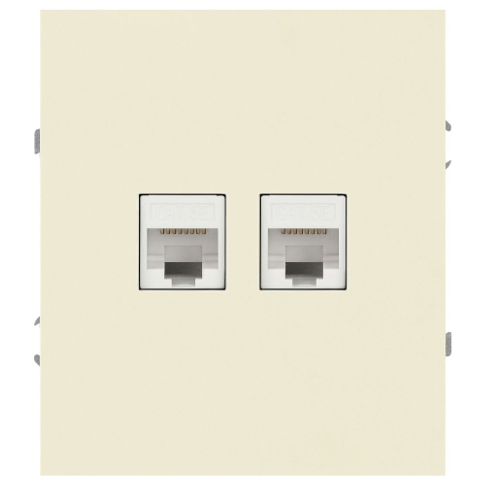 Розетка ЭРА Arktik 16-3108-02 информационная двойная 2XRJ45 слоновая кость | Эра Arktik