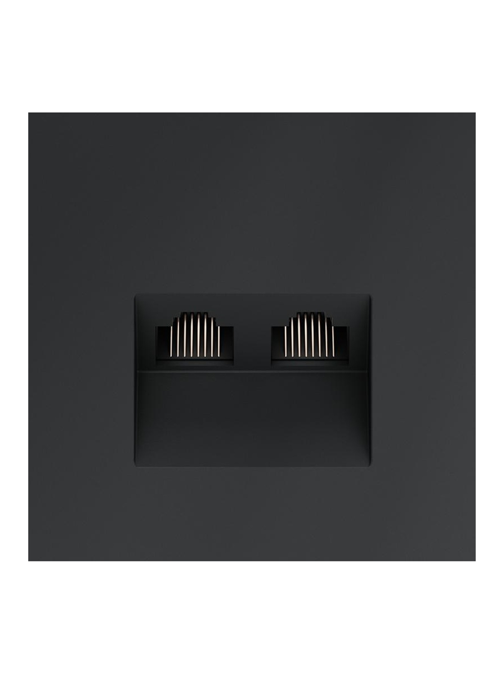 Розетка компьютерная 2-м СП S70 RJ45 + RJ45 кат.6 механизм графит Voltum VLS060207