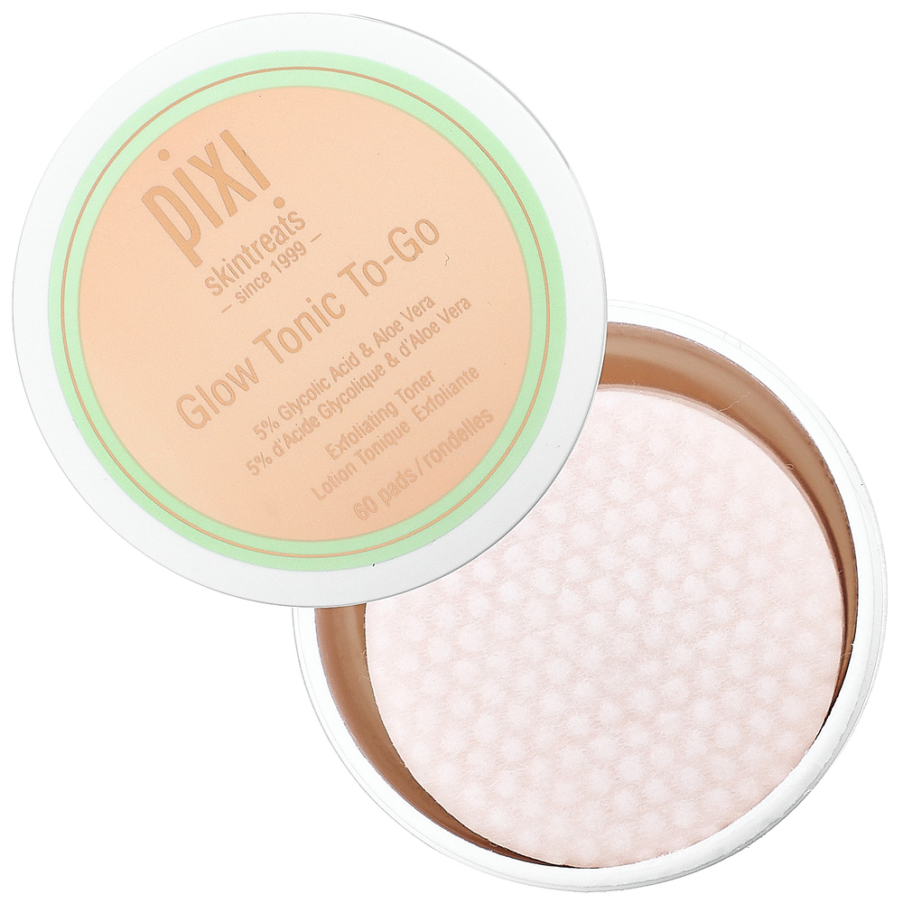 Pixi Beauty, Сияющий тоник "На бегу", 60 подушечек