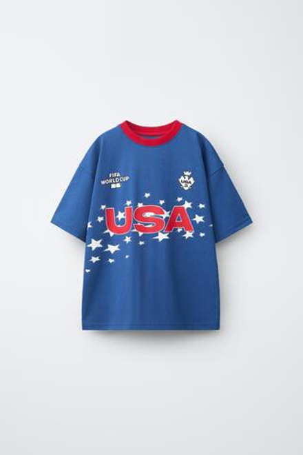 ZARA ФУТБОЛКА СБОРНОЙ США FIFA WORLD CUP ™ 2026, СИНИЙ