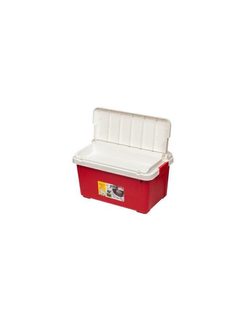 Ящик экспедиционный IRIS RV BOX 800 c двойной разделенной крышкой, WHITE/RED. 78,5x37x32,5 см.