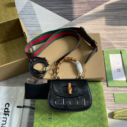 Gucci Bamboo 1947 Mini Top Handle Bag 17 cm