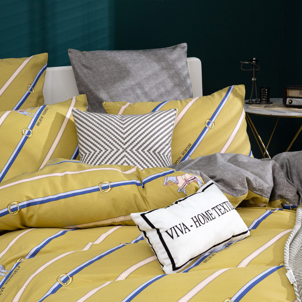 Комплект постельного белья Делюкс Сатин 100% хлопок L389