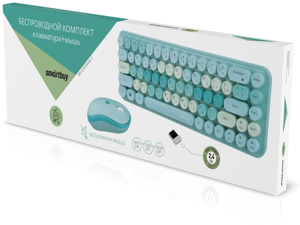 Клавиатура Smartbuy SBC-676390AG-T голубой