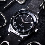 CHARLOTTE RAFFAELLI· Quartz Frontier Collection Diving Plate Black Warrior Wrist Watch Quartz Movement Leather Strap