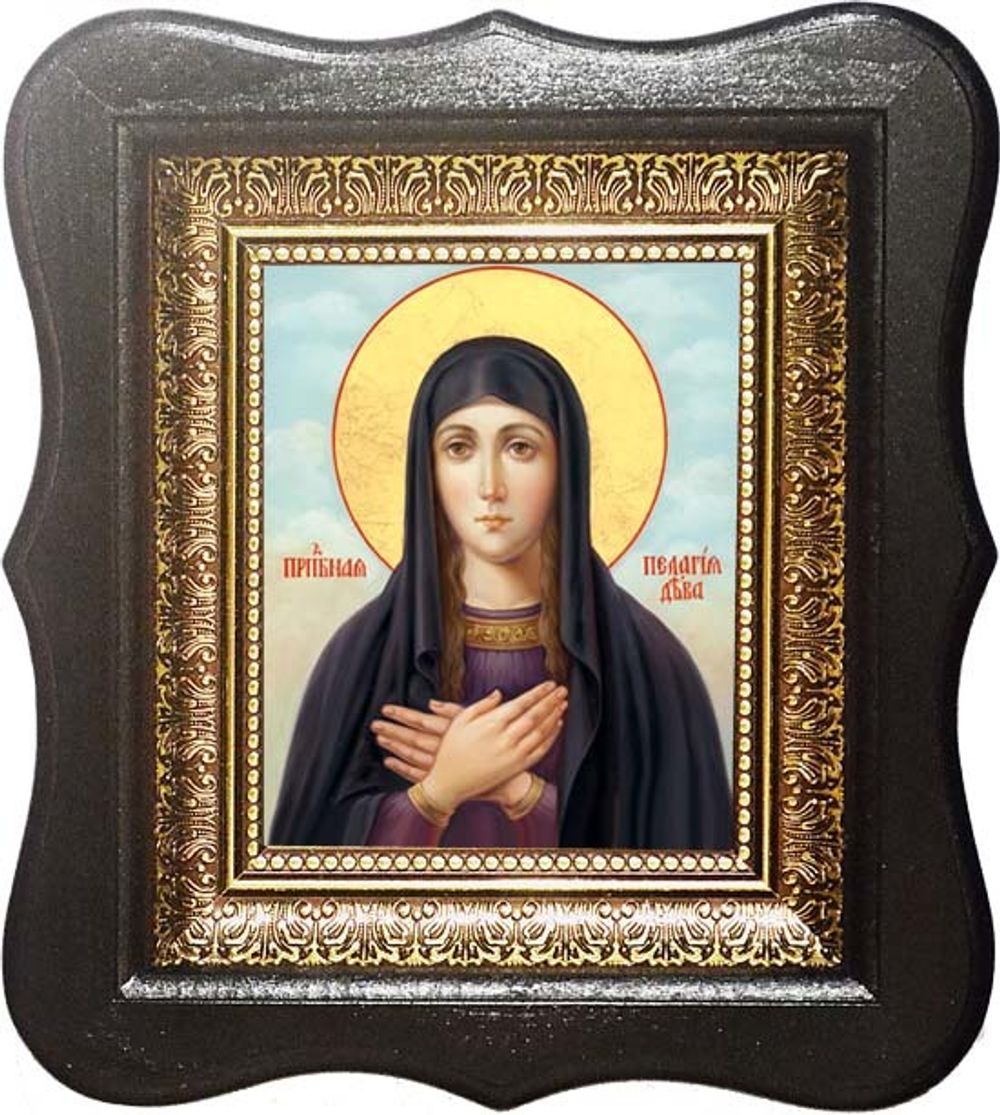 Пелагия Антиохийская, Елеонская, Палестинская, Преподобная. Икона на холсте.