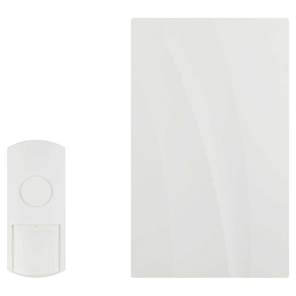 Звонок дверной ЭРА D157 проводной белый 1 мелодия | Электрозвонки проводные