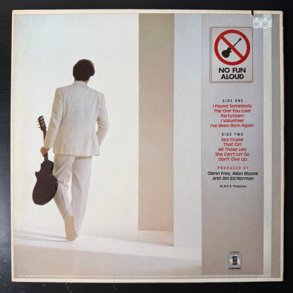 Виниловая пластинка Glenn Frey ‎– No Fun Aloud LP