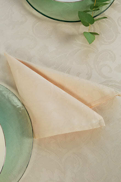 Скатерть 150x180 и 6 салфеток EmilioGatti Florida светло-бежевые