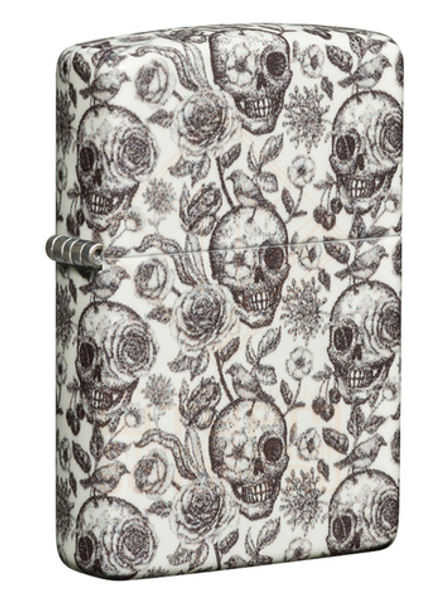 Зажигалка Zippo 49458 Skeleton, Glow in the Dark Green