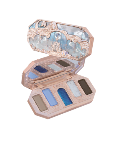 Flower Knows Moonlight Mermaid Five-Color Jewelry Eyeshadow Palette - 05 Moonlight Land