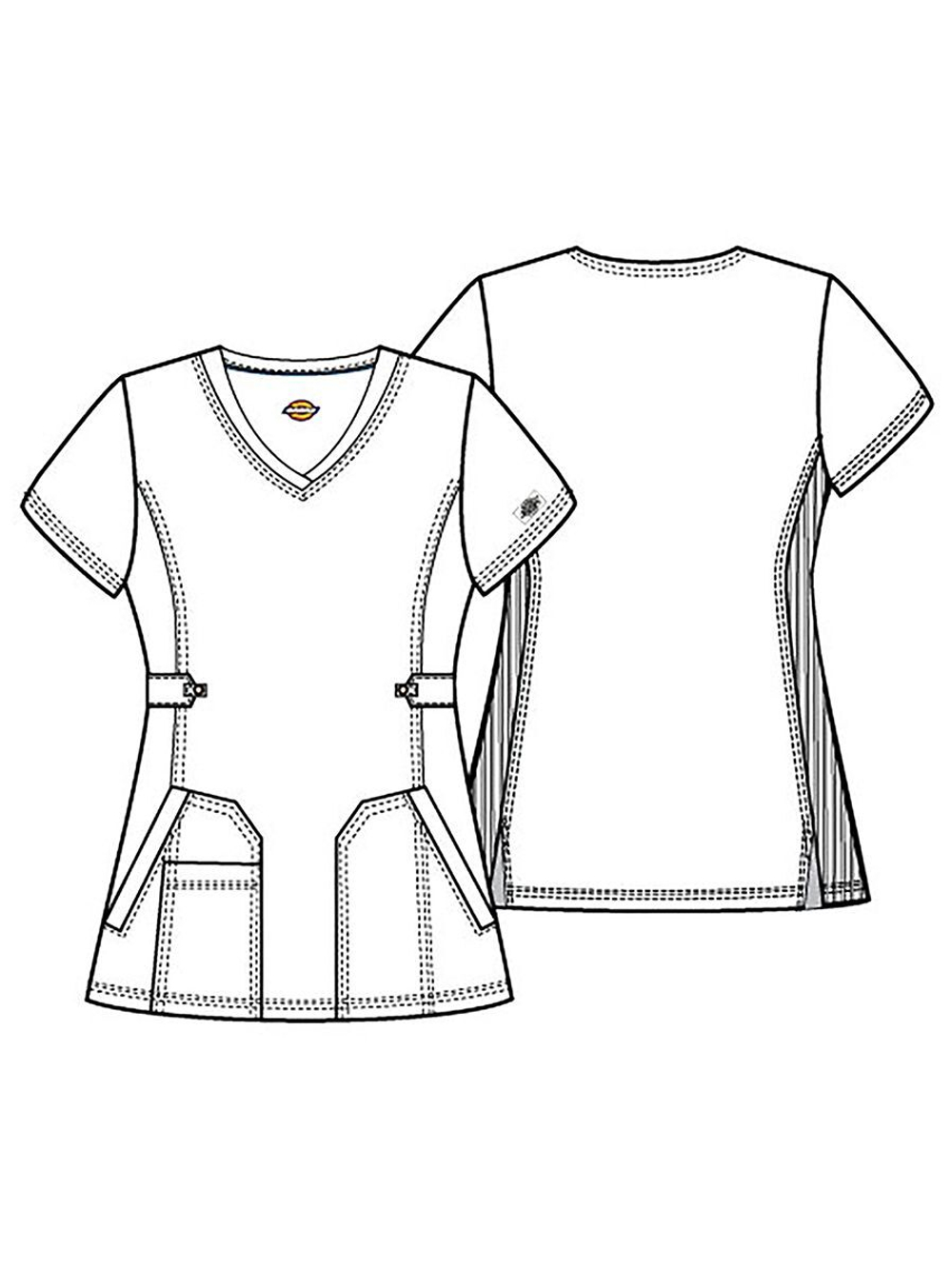 Топ медицинский женский Dickies Balance DK940, синий, XS