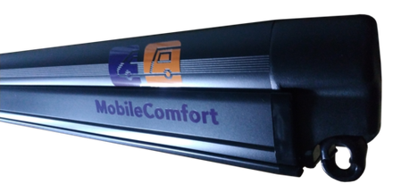 Маркиза MobileComfort ME400BD 4.0 м настенная электрическая, корпус чёрный, полотно темно-серое