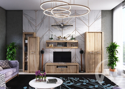 Гостиная Терра (дуб сонома/дуб сонома) Вариант №2