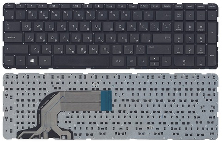 Клавиатура для ноутбука HP Pavilion  250 g3, 15-e, 15-g, 15-n, БЕЗ РАМКИ (TOP-99927)