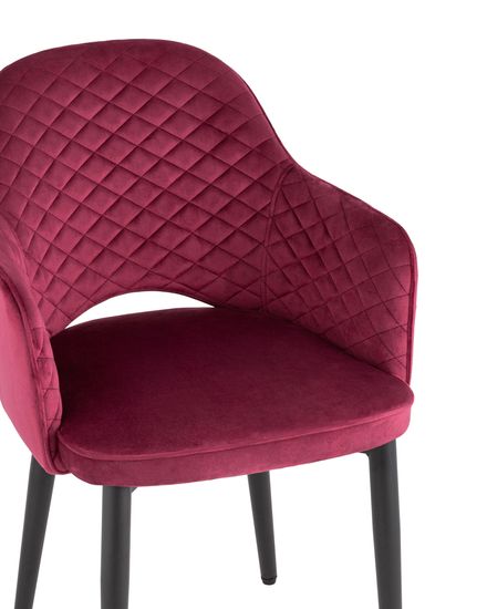 Стул Венера диамант NEW, велюр бордовый NP