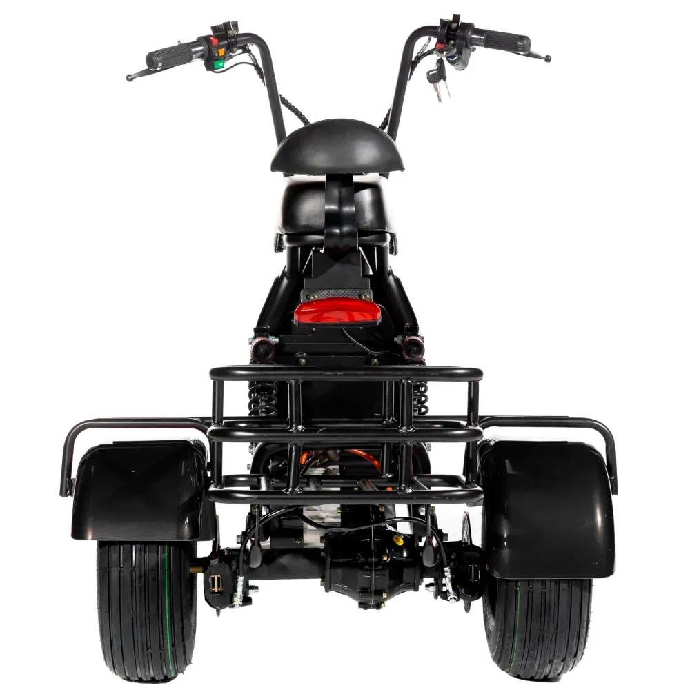 ЭЛЕКТРОСКУТЕР CITYCOCO GT X5 TRIKE 1500W 15AH 48V Черный