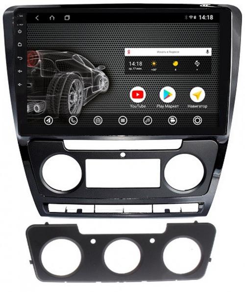 Магнитола для Skoda Octavia A5 2004-2013 (рамка черная глянцевая) - AK342R10-MTK Android 10