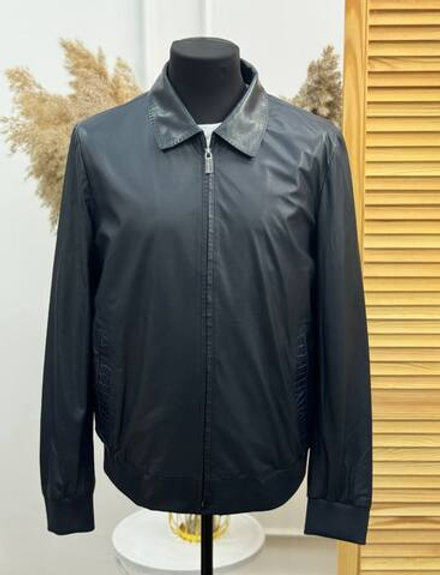 Куртка Franck Namani вставка из кожи крокодила