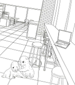 Lovely Dogs. Coloring book