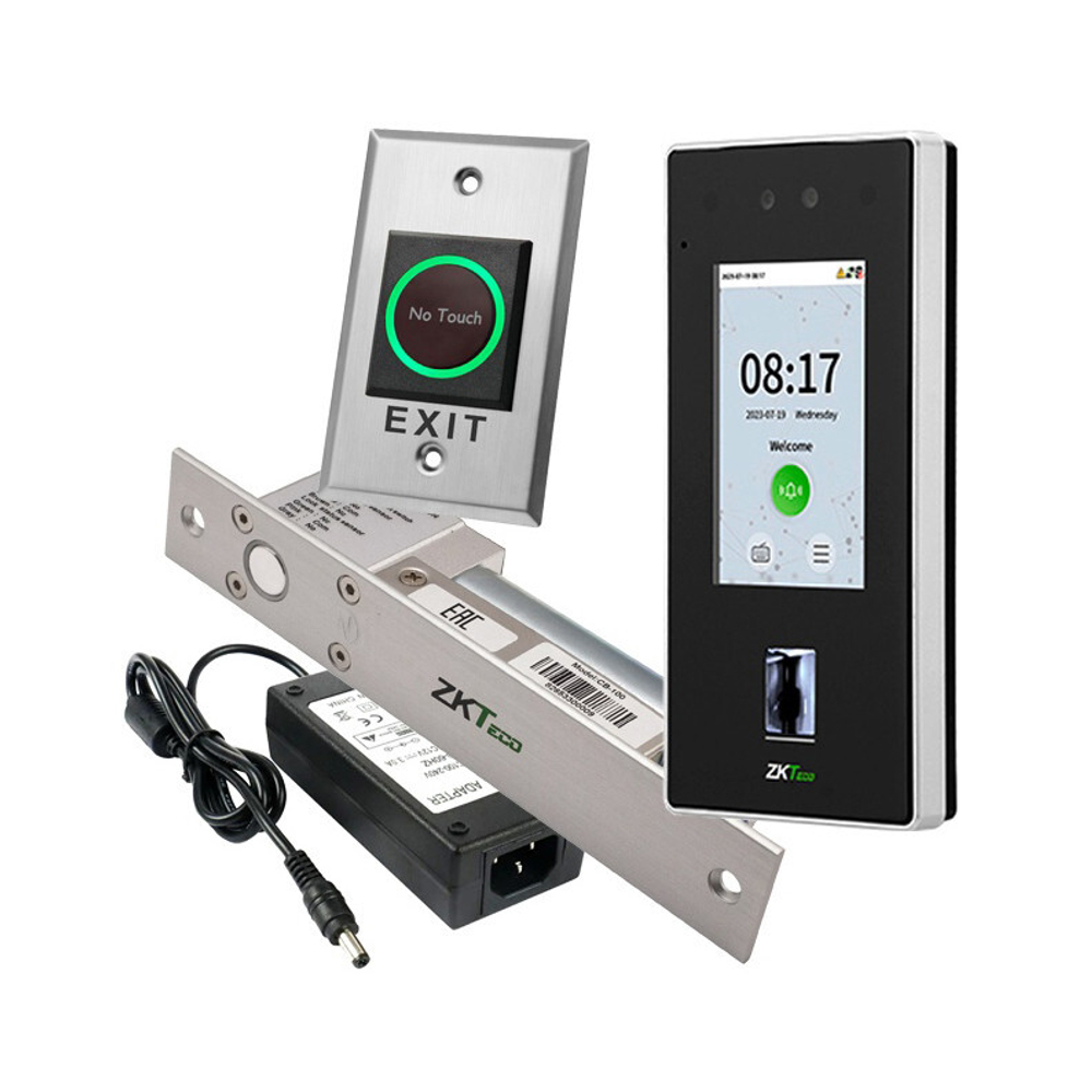 Комплект СКУД ZKTeco CB100-SET с врезным электромеханическим замком