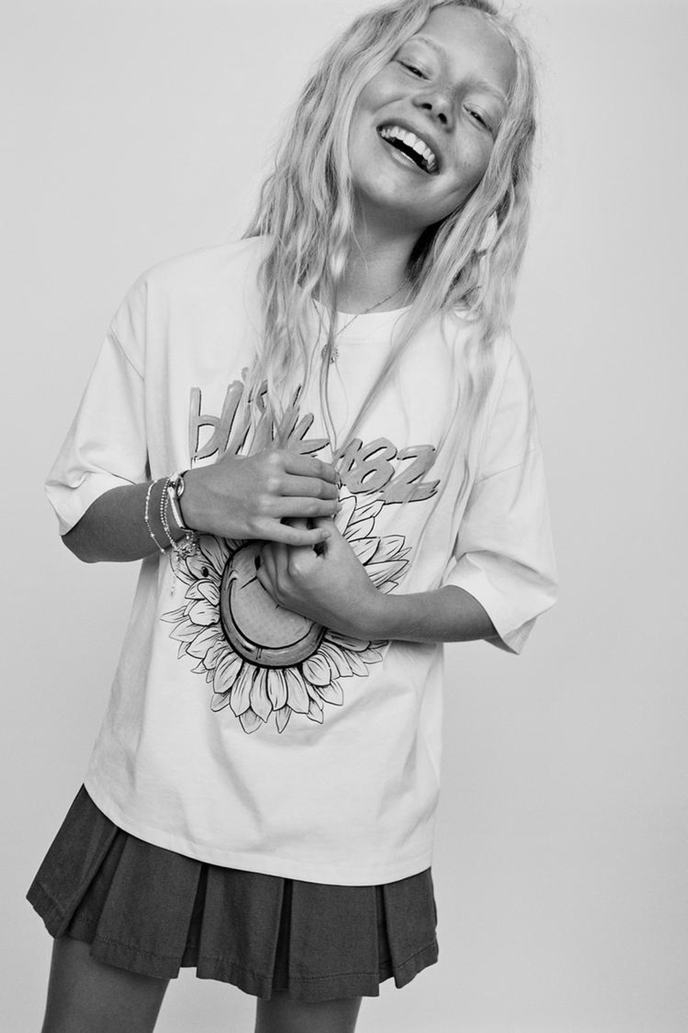 ZARA ФУТБОЛКА BLINK ©, ЭКРЮ