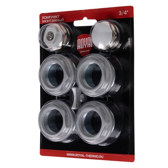 Комплект монтажный Royal Thermo 1”х 3/4quot; серебристый — (7)